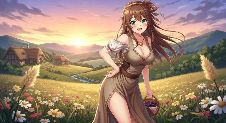 Ultra HD anime girl 4K wallpaper design for desktop monitors and laptops