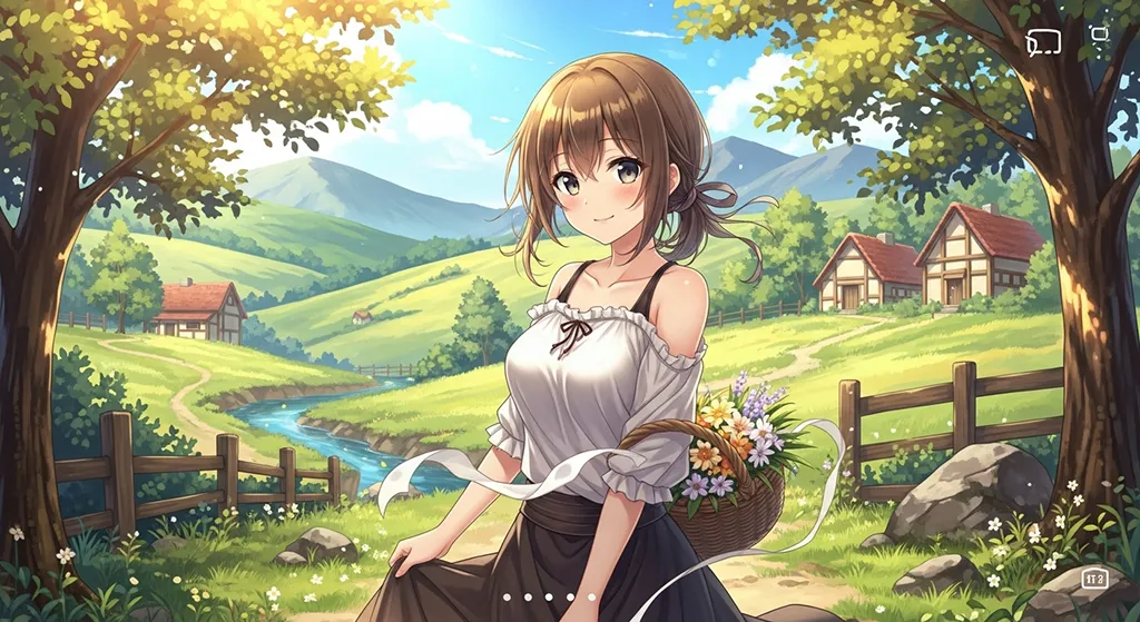 Japanese anime girl wallpaper in 4K for desktop PC and widescreen laptops