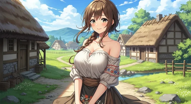 Japanese anime-inspired girl wallpaper in 4K for PC and laptop monitors