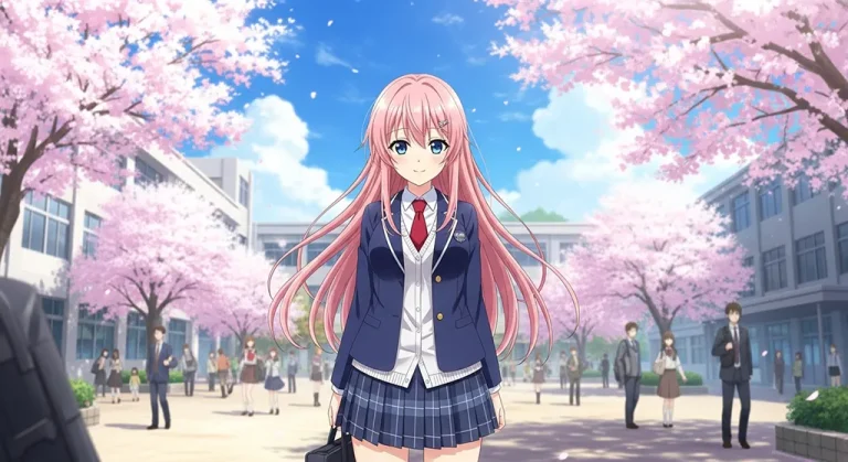 Anime girl ultra HD desktop wallpaper in 4K resolution for computer screens