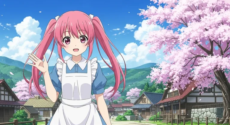 Anime girl 4K HD wallpaper image for widescreen desktop PCs and laptops