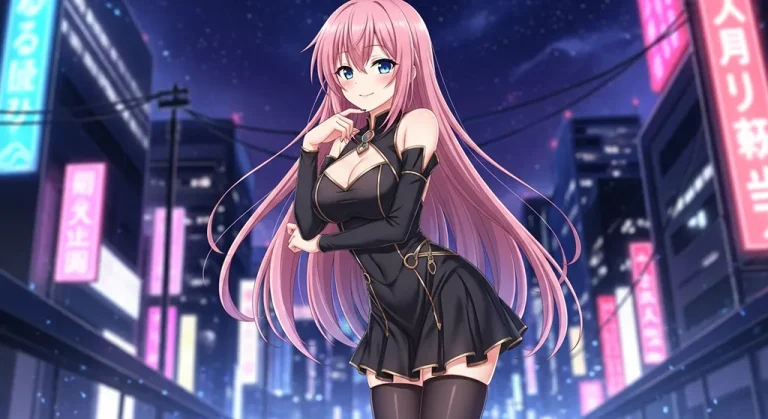 Anime girl stylish 4K desktop wallpaper for laptop background display