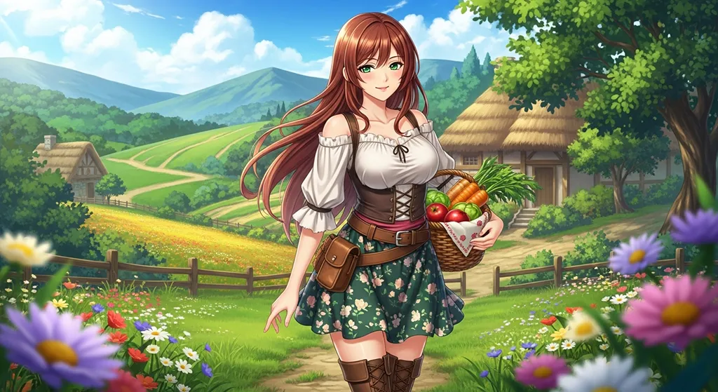 Anime girl 4K HD wallpaper image for widescreen desktop PCs and laptops