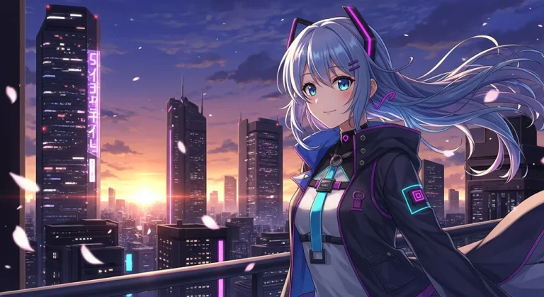 High-quality anime girl 4K wallpaper image for desktop monitor backgrounds