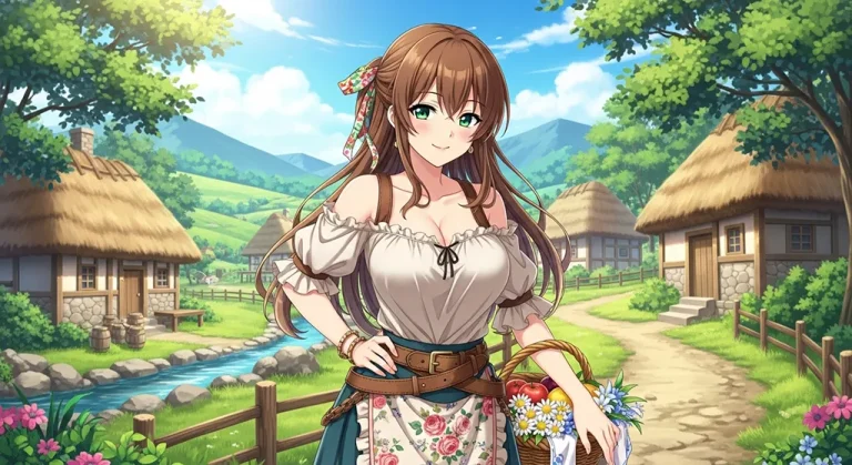 High-resolution anime girl 4K background image for desktop monitors and laptops