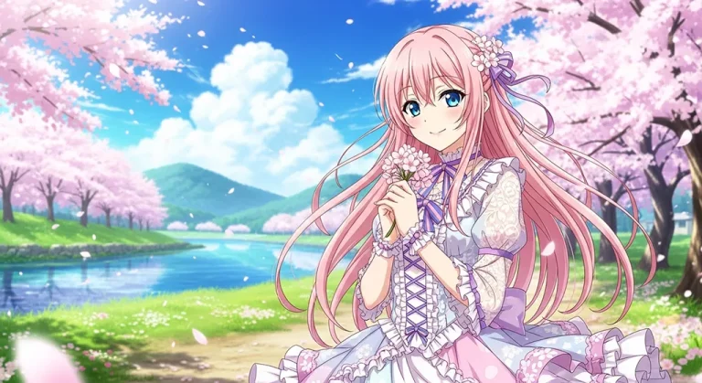 High-quality anime girl ultra HD wallpaper in 4K resolution for computers