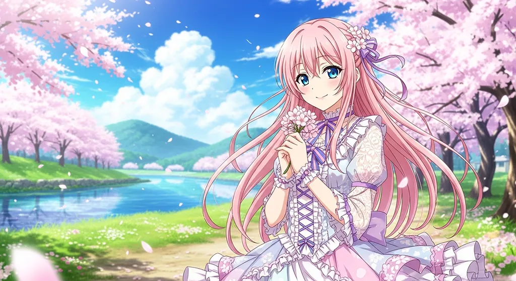 High-quality anime girl ultra HD wallpaper in 4K resolution for computers