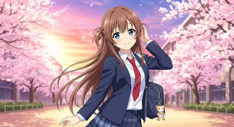 Anime girl HD 4K wallpaper for laptop background and desktop display