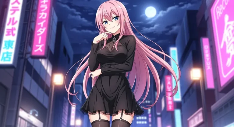 Anime girl 4K HD wallpaper image for widescreen desktop PCs and laptops