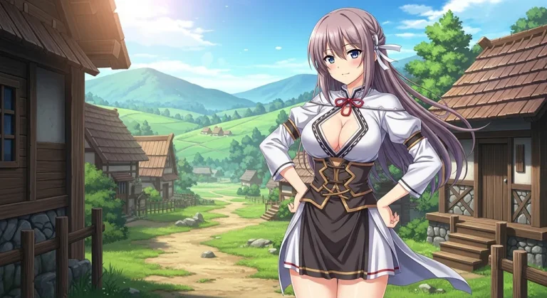 High-resolution anime girl 4K background image for desktop monitors and laptops