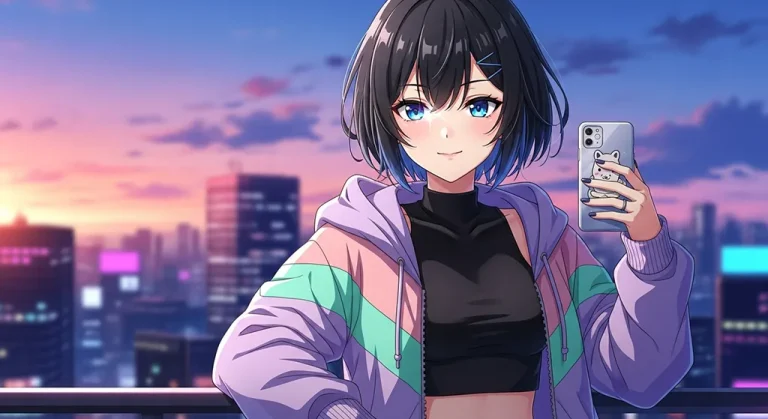 Japanese anime-inspired girl wallpaper in 4K for PC and laptop monitors