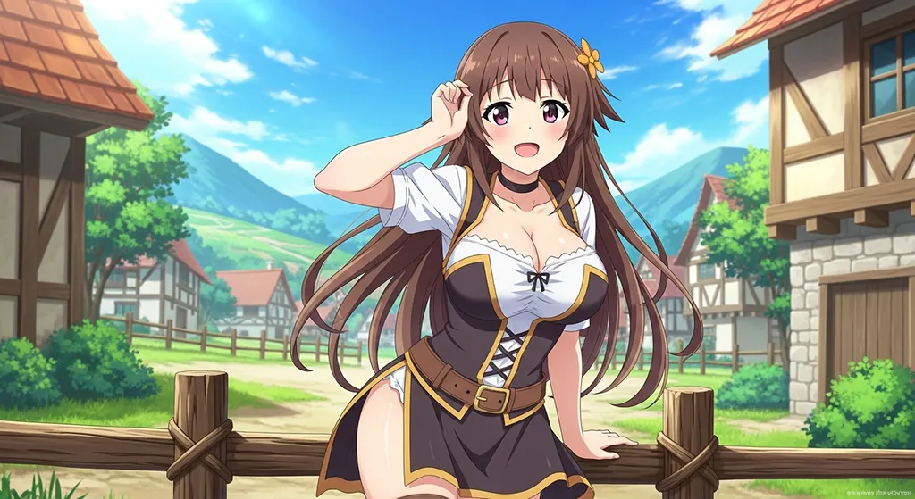Anime girl aesthetic wallpaper for laptop and desktop in 4K resolution
