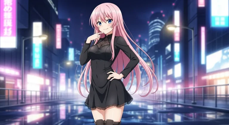 Anime girl stylish 4K desktop wallpaper for laptop background display
