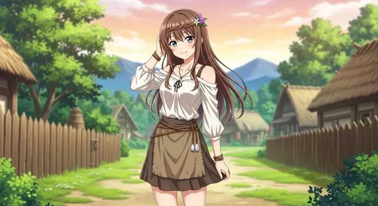 Stylish anime girl desktop wallpaper, 4K ultra HD for laptop display