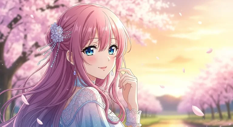 Cute anime girl HD wallpaper in 4K resolution for computer and notebook screens