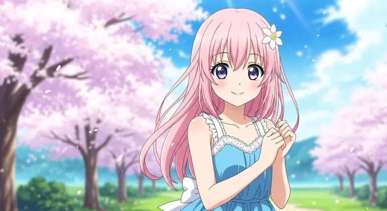 Japanese animation girl 4K wallpaper, suitable for desktop PC and laptops