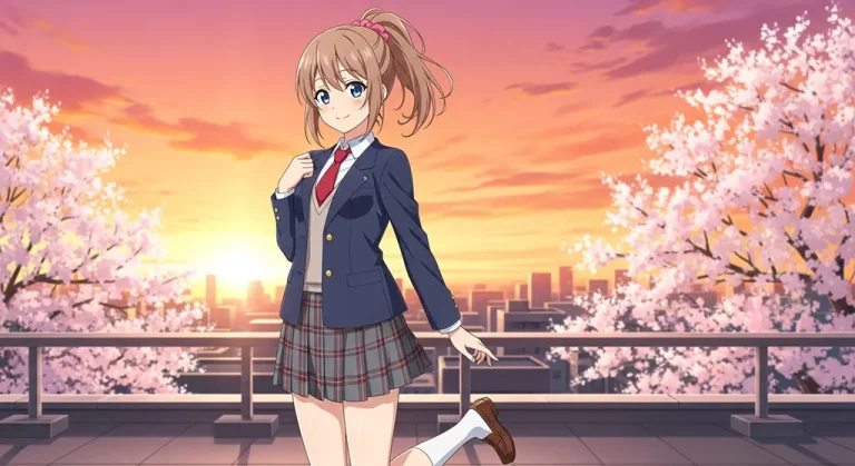Anime girl HD 4K wallpaper for laptop background and desktop display