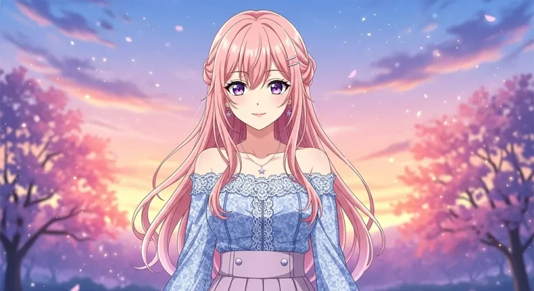 Anime girl ultra HD desktop wallpaper in 4K resolution for computer screens