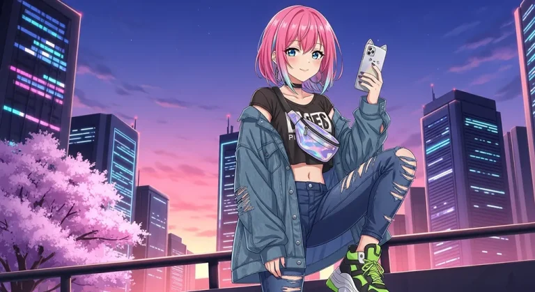 High-quality anime girl 4K wallpaper image for desktop monitor backgrounds