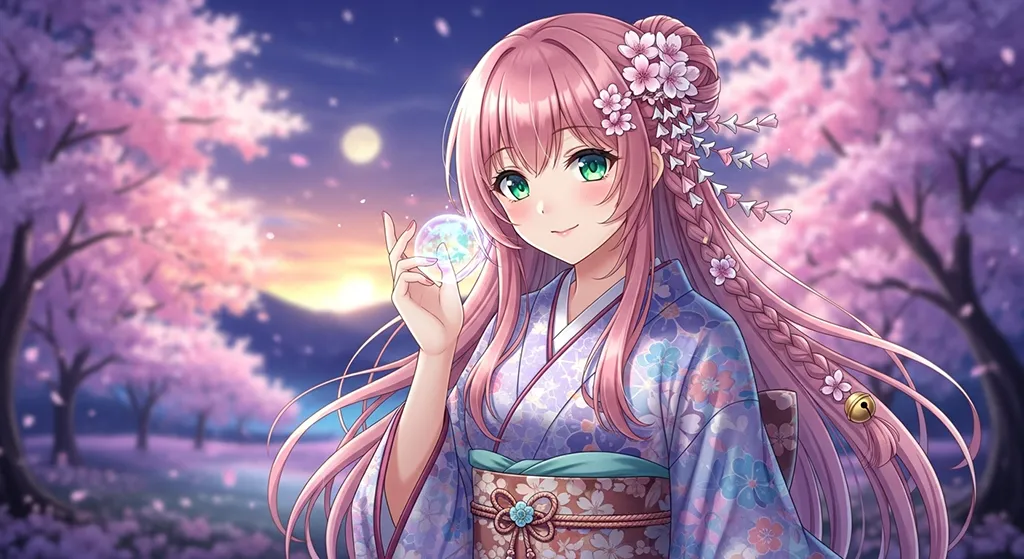 High-quality anime girl 4K wallpaper image for desktop monitor backgrounds