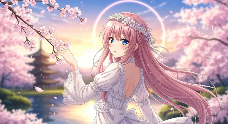 Anime girl stylish 4K desktop wallpaper for laptop background display