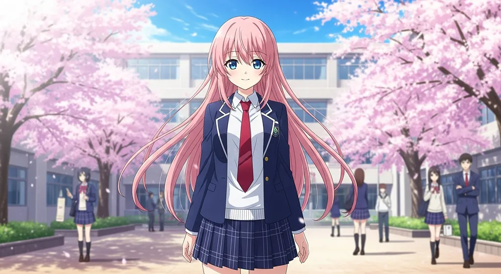 Japanese anime-inspired girl wallpaper in 4K for PC and laptop monitors
