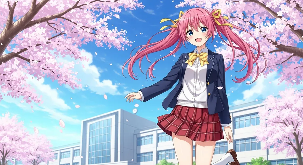 Anime girl 4K wallpaper for computer monitor and laptop background display