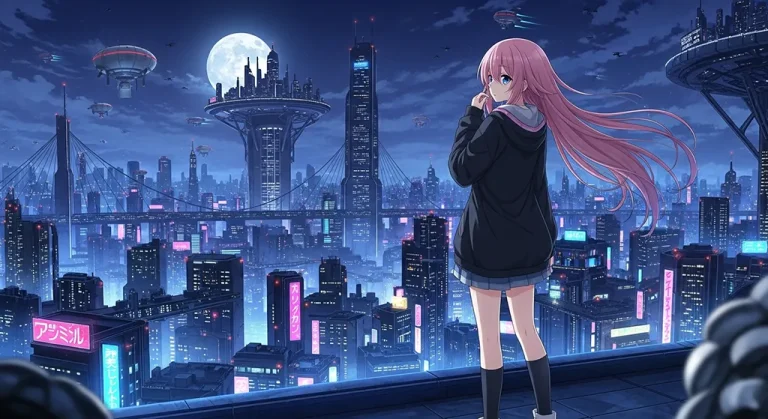 Ultra HD anime girl 4K wallpaper design for desktop monitors and laptops