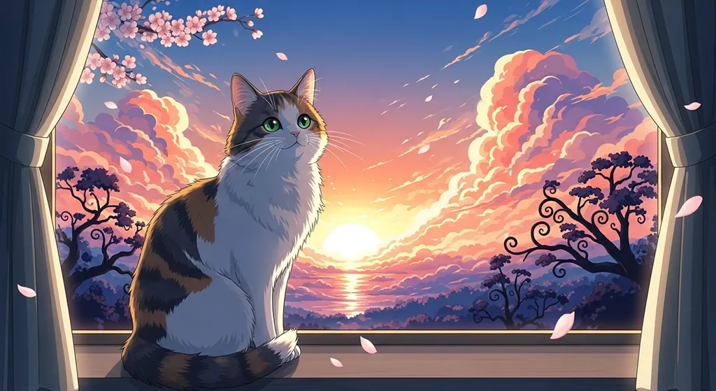 High-quality anime animal backgrounds with vivid and cute art.
