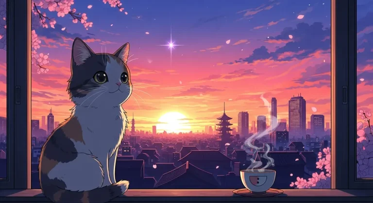 Charming anime animal-themed wallpapers with bright, vivid artwork.