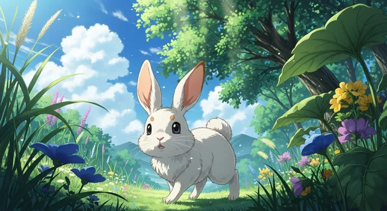 Charming anime animal wallpapers with cute character designs.