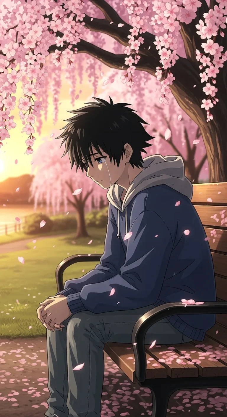 alone anime boy 4k phone wallpaper