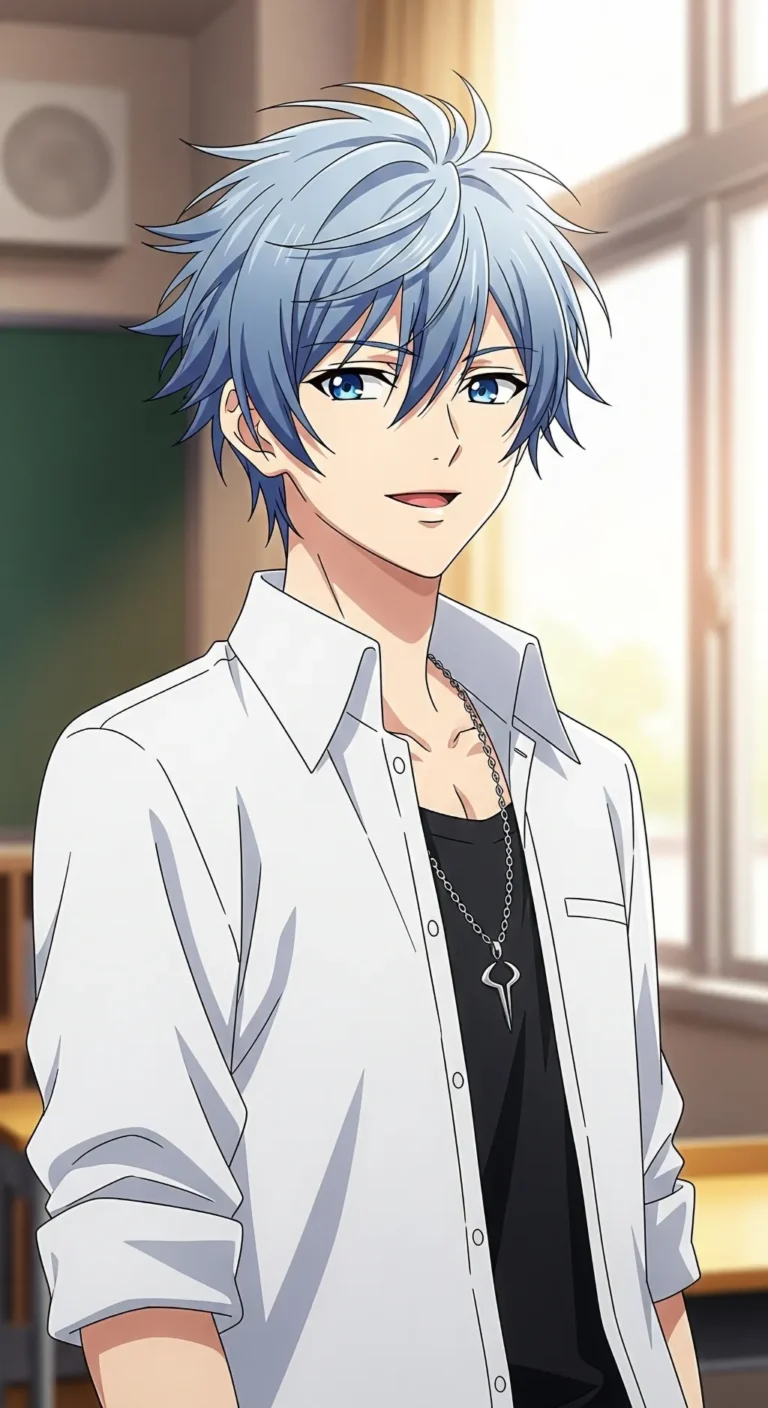 anime boy pastel theme 4k mobile wallpaper