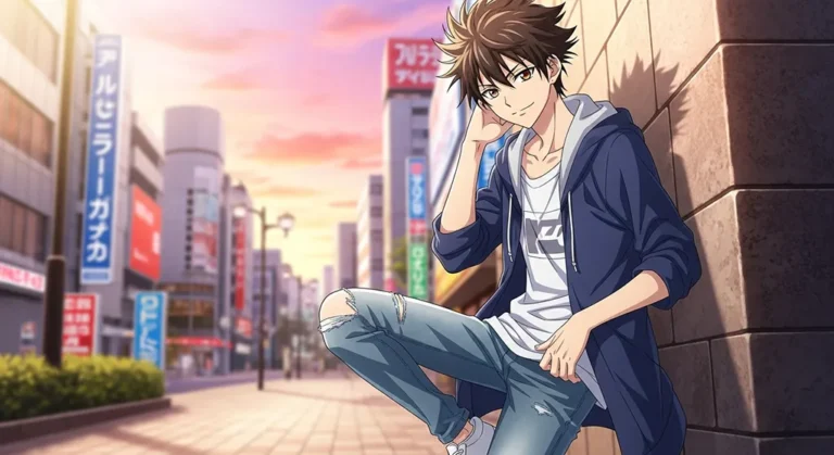 anime boy digital art wallpaper for desktop