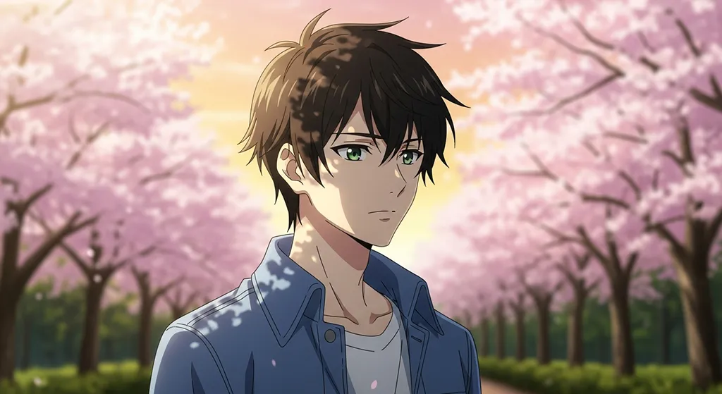 anime boy artistic scene desktop wallpaper