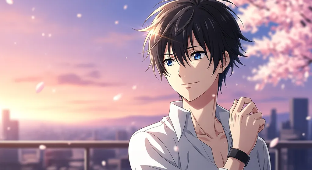 Cool anime boy for laptop background
