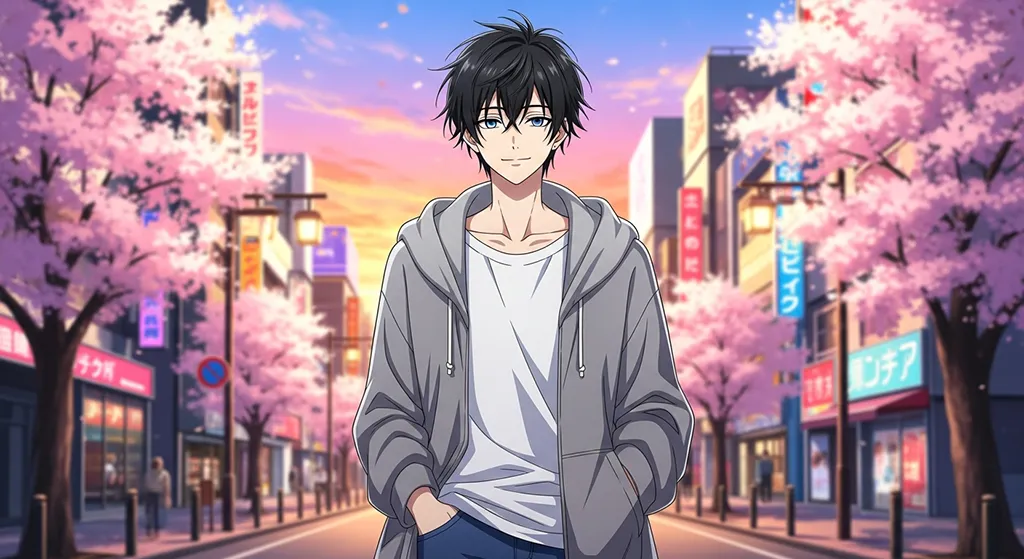 anime boy creative digital design wallpaper