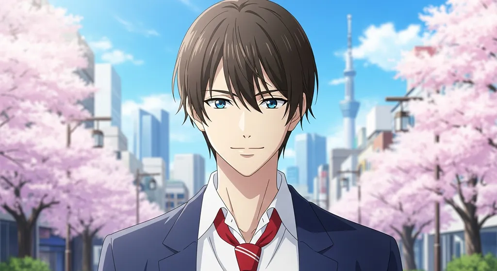 anime boy crisp line art wallpaper