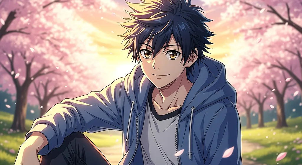 Wallpaper of cool anime boy for desktop