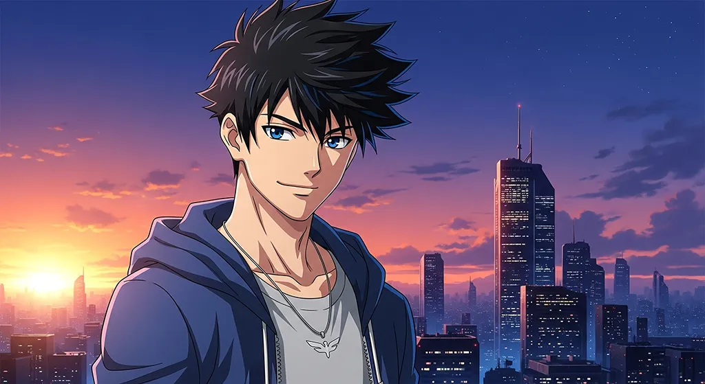 Anime boy desktop background