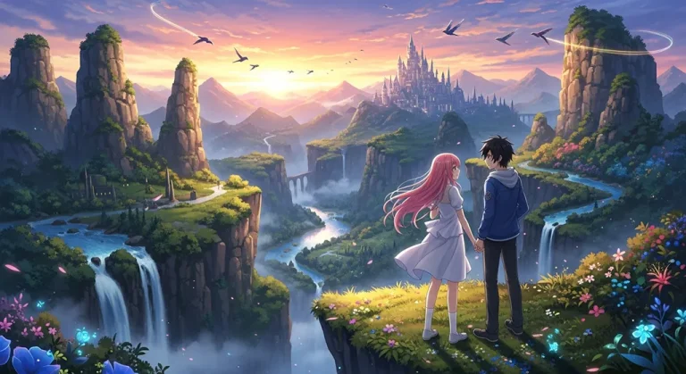 Anime couple wallpaper for laptop background