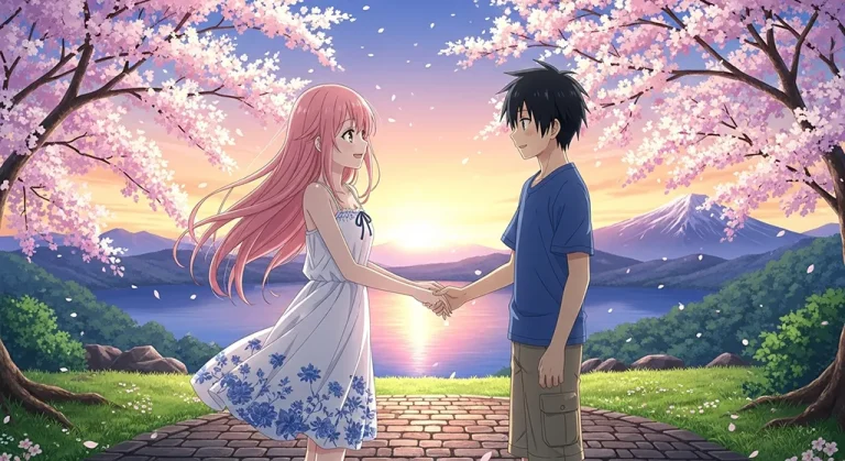 Couple wallpaper anime love for laptop screens