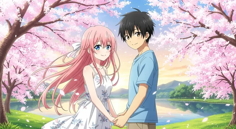 Sweet couple art wallpaper for laptop
