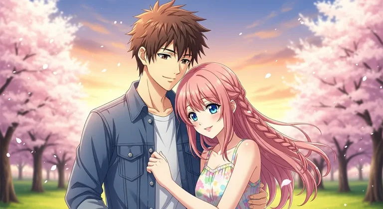 Couple wallpaper design for anime fans