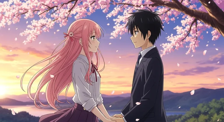 Cute couple wallpaper for anime fans