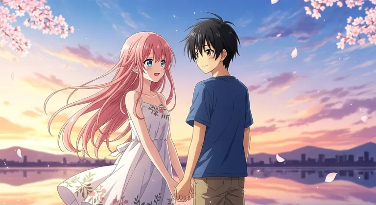 Cute anime couple for PC