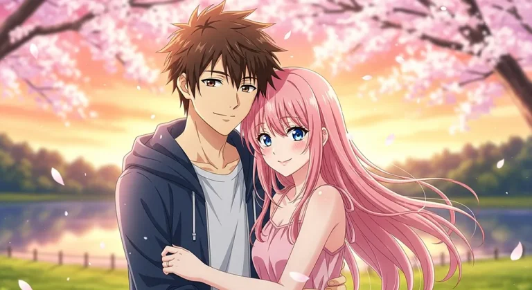 Love anime couple for desktop