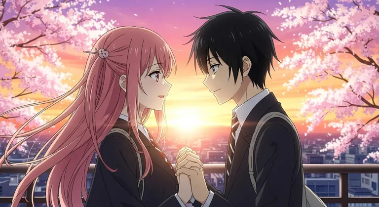 Anime lovers couple wallpaper for laptop