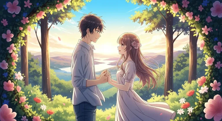 Anime love art for desktop wallpaper