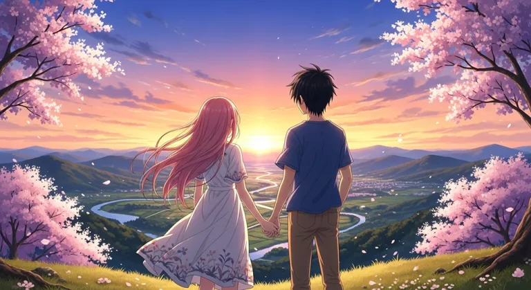 Anime couple wallpaper for laptop screens